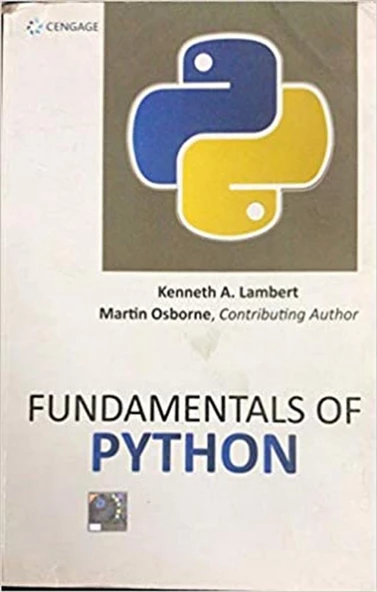 fundamentals of python (kenneth lambert) ürün görseli 1