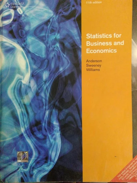 statistics for business and economics 11th (anderson, sweeney) ürün görseli 1