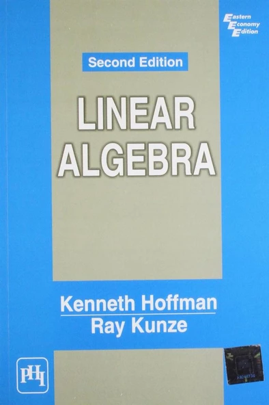 linear algebra 2nd (kenneth hoffman, ray kunze) ürün görseli 1