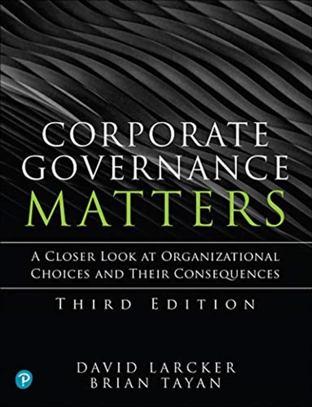 corporate governance matters (larcker, tayan) ürün görseli 1