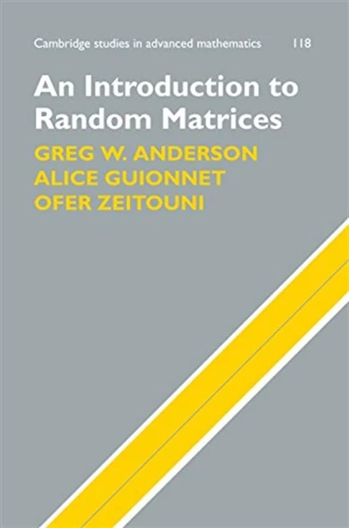 an introduction to random matrices (anderson, guionnet, zeitouni) ürün görseli 1