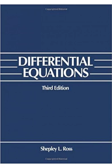 differential equations 3rd (shepley l. ross) ürün görseli 1