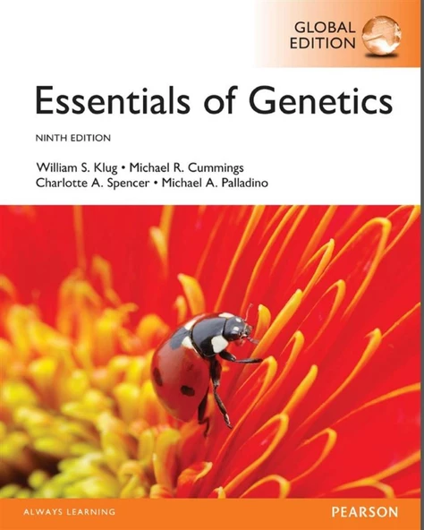 essentials of genetics 9th (klug, cummings, spencer, palladino) ürün görseli 1