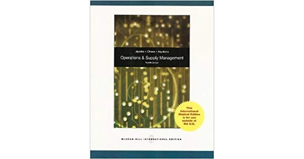 operations and supply management 12th (robert jacobs, richard chase, nicholas aquilano) ürün görseli 1