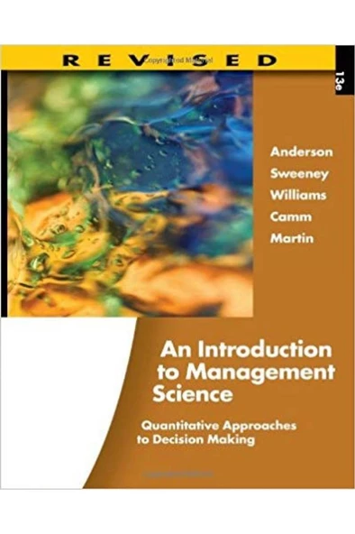 an introduction to management science quantitative approaches to 13th ürün görseli 1