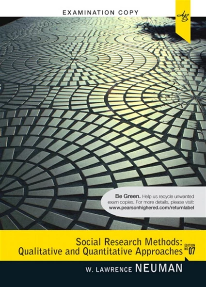 social research methods qualitative and quantitative approaches 7th (neuman) ürün görseli 1