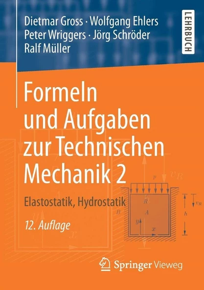formeln und aufgaben zur technischen mechanic 2 elastostatik, hydrostatik (gross, ehlers) ürün görseli 1