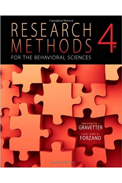 research methods for the behavioral sciences 4th (gravetter, forzano) ürün görseli 1