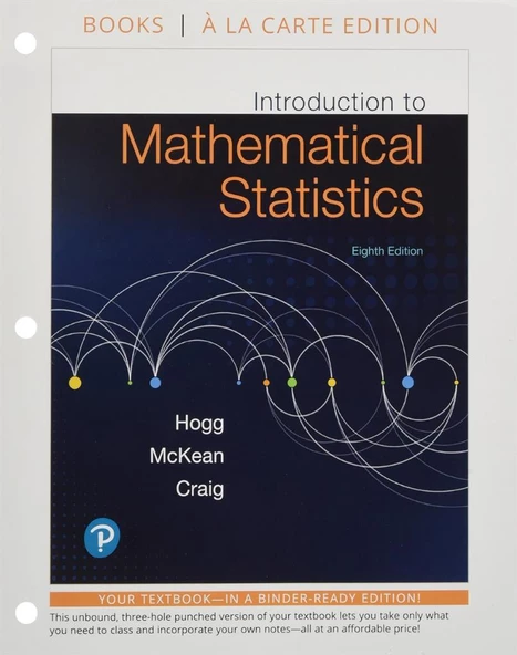 introduction to mathematical statistics 8th (hogg, mckean, craig) ürün görseli 1
