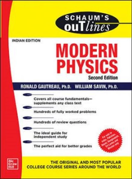 SCHAUM'S OUTLINE OF theory and problems of modern physics 2nd (gautreu, savin) ürün görseli 1