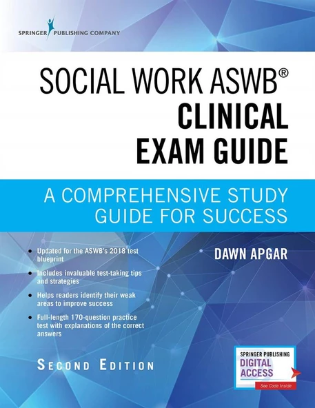 social work ASWB clinical exam guide 2nd second (dawn apgar) ürün görseli 1