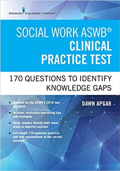 social work ASWB clinical practice test 2018 (dawn apgar) ürün görseli 1