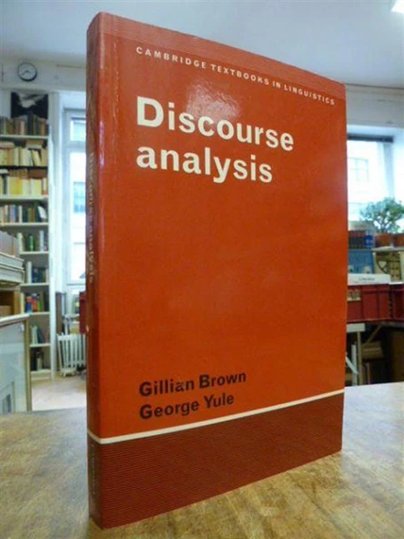 discourse analysis (gillian brown, george yule) 1983 ürün görseli 1