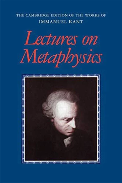 lectures on metaphysics (immanuel kant) ürün görseli 1