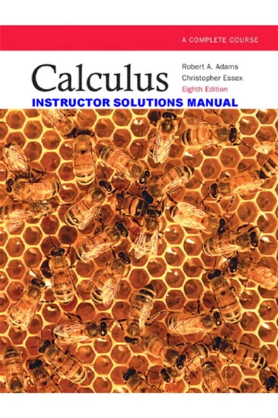 instructor's solution manual calculus 9th (robert adams) ürün görseli 1