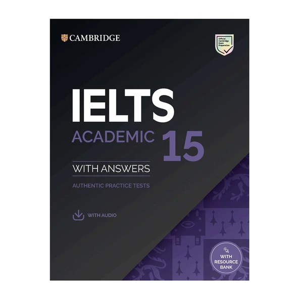 Cambridge English IELTS 15 ACADEMIC with Answers with Audio ürün görseli 1