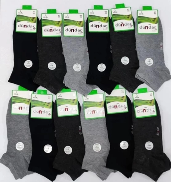 DÜNDAR PLUS 4605 ERKEK BAMBU PATİK ÇORAP 6 ADET - Resim 4