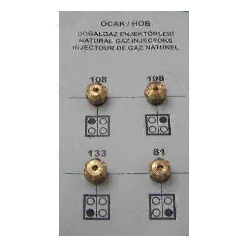 Doğalgaz Enjektör Ocak Takımı (ARCELİK )BEKO 9 MM - Resim 5