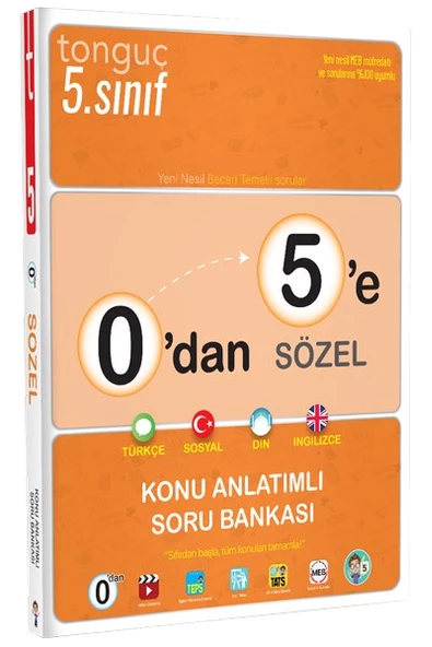 0dan 5e Sözel Konu Anlatımlı Soru Bankası - Tonguç Yayınları ürün görseli 1