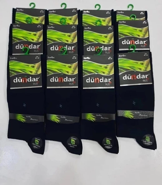 DÜNDAR PLUS 5602 ERKEK BAMBU LİKRALI ÇORAP 12 ADET - Resim 2