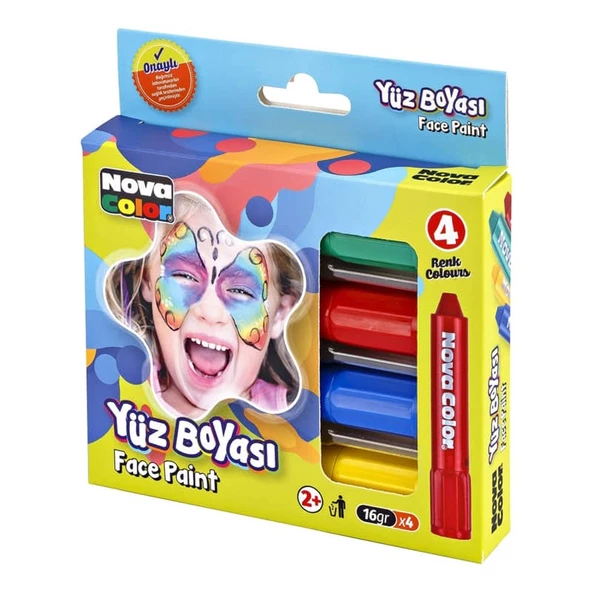 Nova Color Yüz Boyası 4 Renk Set ürün görseli 1
