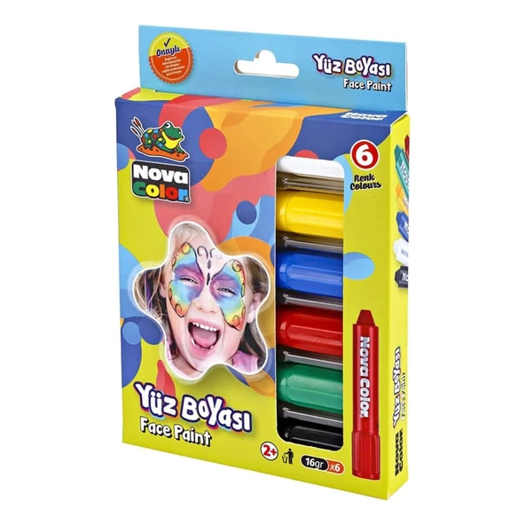 Nova Color Yüz Boyası 6 Renk Set ürün görseli 1