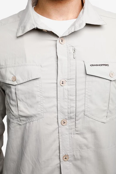Craghoppers NL Adv LS Erkek Gömlek-BEJ - Resim 5
