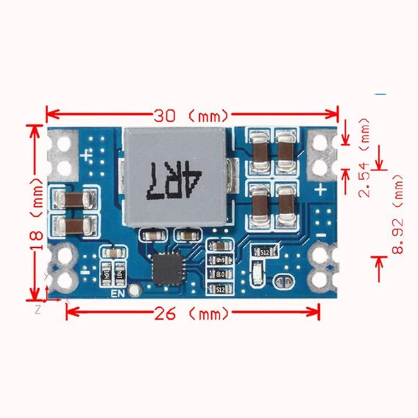 Mini560 12V 4A Voltaj Düşürücü Modül Güç Kaynağı 18V Step Down - Resim 8
