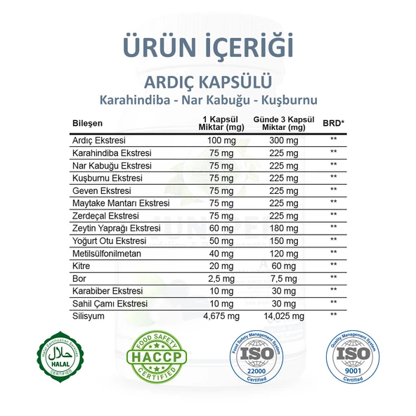 Gökçek Şifa Ardıç Kapsül (JUNİPER CAPSULE) 60 Adet - Resim 3