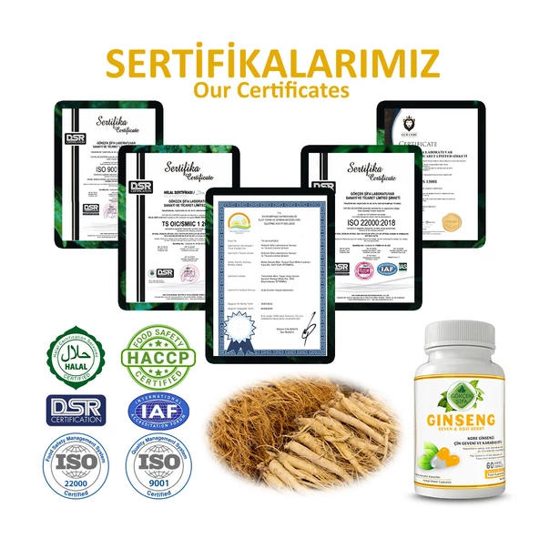 Ginseng Kapsül (GİNSENG CAPSULE) 60 Adet - Resim 5