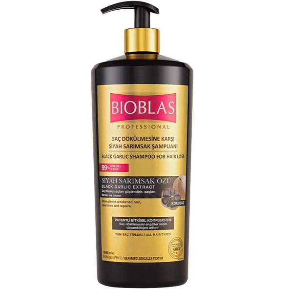 Bioblas Saç Dökülmesine Karşı Siyah Sarımsak Şampuanı 1000 ml ürün görseli 1