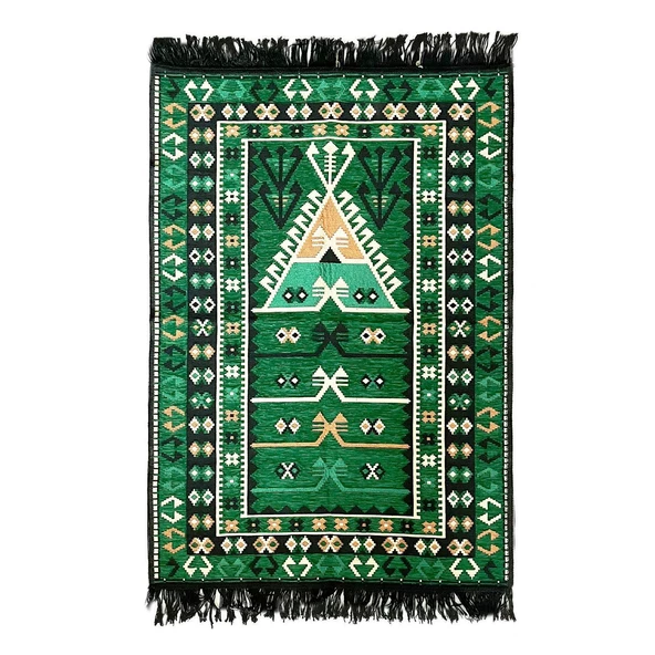 Shark Anadolu Seccade Kilim 13 Yeşil ürün görseli 1
