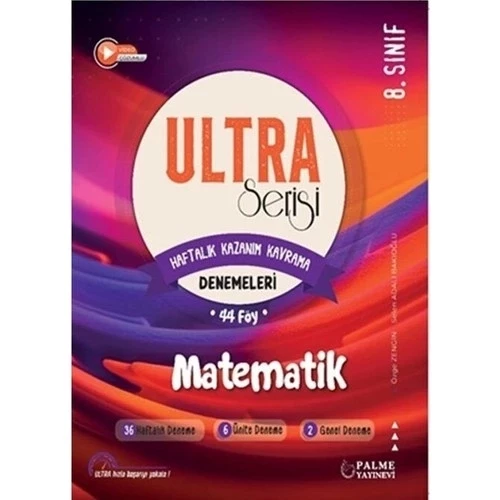 Palme Yayıncılık 8. Sınıf Ultra Serisi Matematik Denemeleri 44 Föy ürün görseli 1