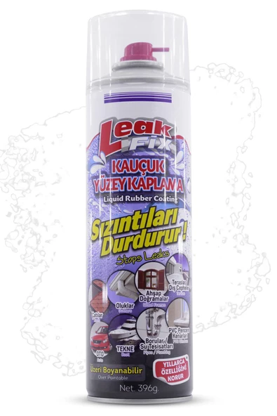Leak Fix Şeffaf Su Yalıtım Spreyi Su Sızdırmaz Geçirmez Sprey Kauçuk Kaplama Sızıntı Durdurur 396 Gr ürün görseli 1