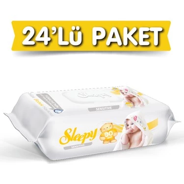 Sleepy Sensitive 90 Yaprak 24'lü Paket Islak Mendil ürün görseli 1