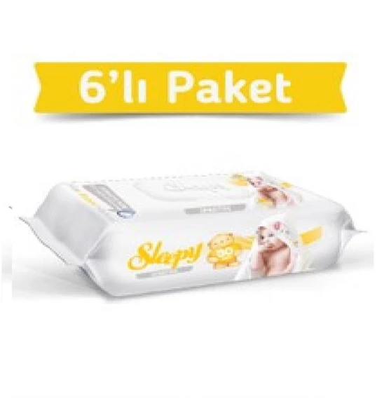 Sleepy Sensitive 90 Yaprak 6'lı Paket Islak Mendil - Resim 2