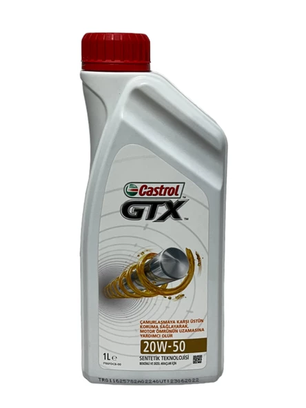 Castrol GTX 20W-50 Motor Yağı 1 Litre ürün görseli 1