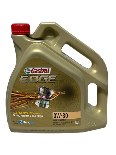 Castrol Edge 0W-30 Tam Sentetik Motor Yağı 4 Litre ürün görseli 1
