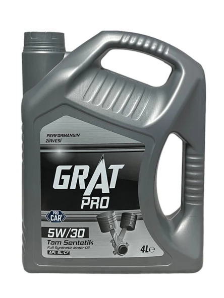 Grat Pro 5W-30 Tam Sentetik Motor Yağı 4 Litre ürün görseli 1