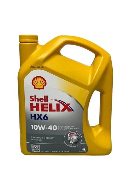 Shell Helix HX6 10W-40 Sentetik Motor Yağı 4 Litre ürün görseli 1