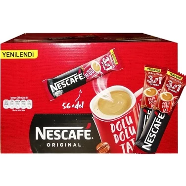 Nescafe Original 3'ü 1 Arada 56x17.5 gr ürün görseli 1