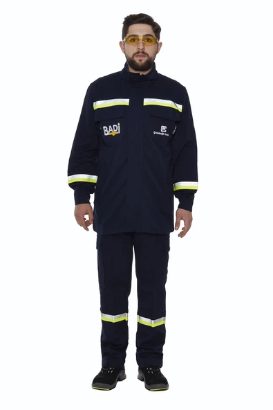 ALİMİNUZE VİSKON RADYAN ISI VE ERİMİŞ METAL ERİYİK CEKET PANTALON ürün görseli 1