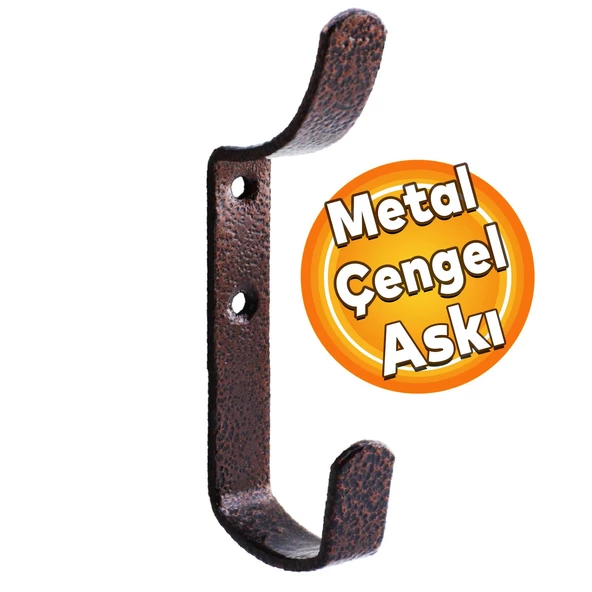 Çengel Metal Portmanto Vestiyer Duvar Dolap Elbise Askısı Bakır Mobilya Kapı Askılığı Aparatı ürün görseli 1
