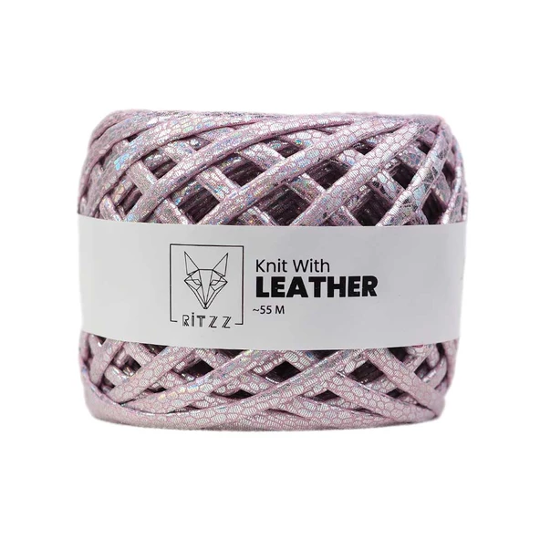 Ritzz Leather Snake Deri Görünümlü İp Pembe ürün görseli 1