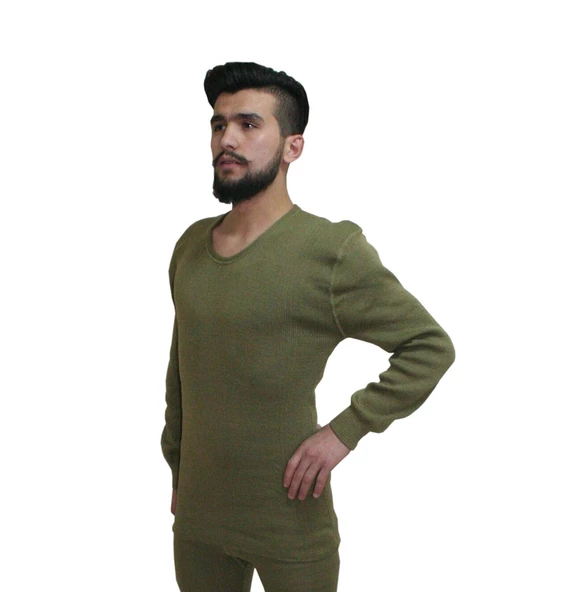 Asker Uzun Kol Örgü İçlik Kışlık İçlik ürün görseli 1