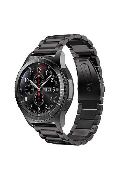 Huawei Watch Gt/Gt2/Gt2e/Gt2 Pro/Gt3/Gt3 Pro/Watch 3 / 3 Pro Metal Katlamalı Çelik Kordon 46mm ürün görseli 1