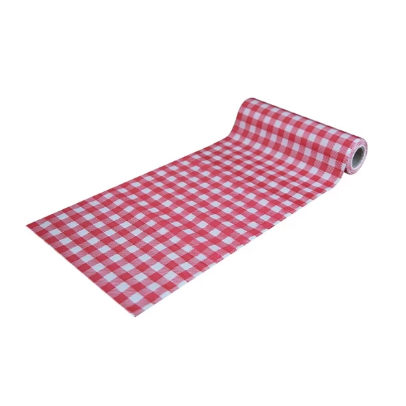Pratikser Tek Kullanımlık Masa Örtüsü Kırmızı - 100x120cm - 10Ad/Rulo ürün görseli 1
