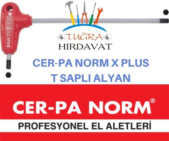 Cerpa X-Plus T Saplı Alyan Anahtar 2.5 x90 T Saplı Allen Anahtar ürün görseli 1