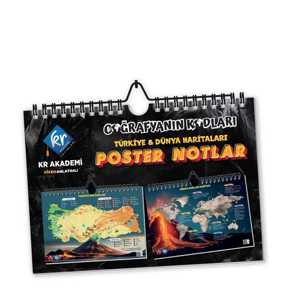 Coğrafyanın Kodları Türkiye ve Dünya Duvar Haritaları Poster Notlar ürün görseli 1