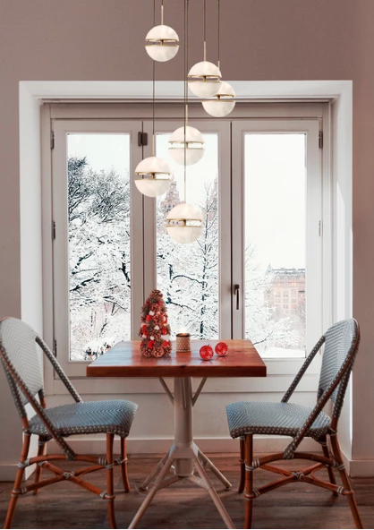 LEDLİ YUVARLAK ALTILI AVİZE A-167-6 - Resim 2